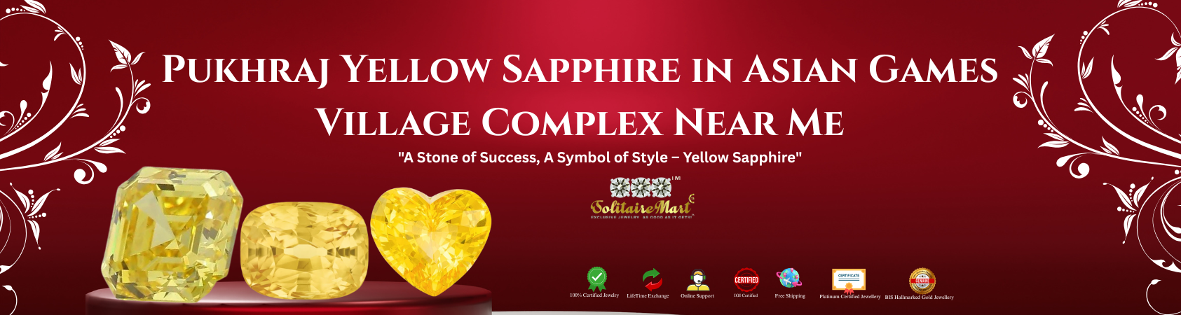 Pukhraj Yellow Sapphire in Asian Games Village Complex Near Me